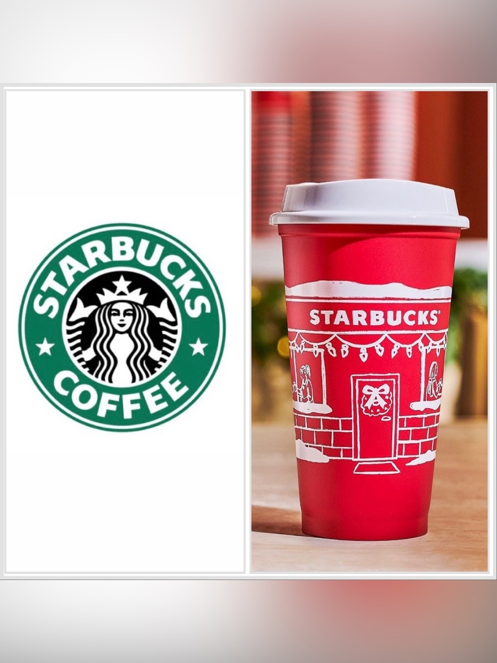 3/$30 STARBUCKS Limited Edition Red Holiday Reusable Collector Grande Cup